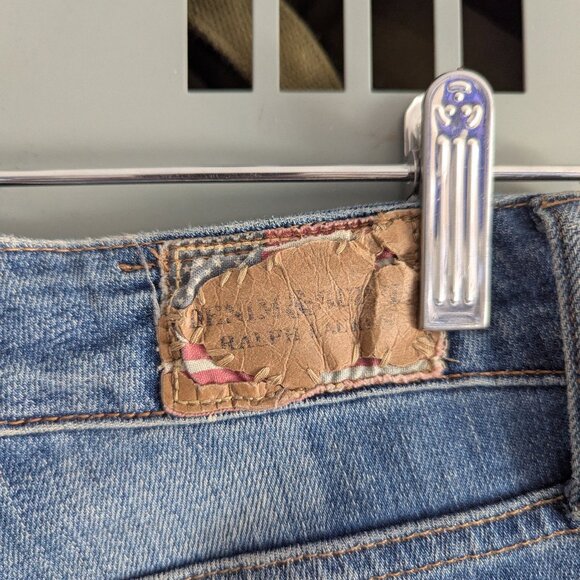 Ralph Lauren Denim & Supply Low-rise Blue Distressed Skinny Jeans - Picture 4 of 10